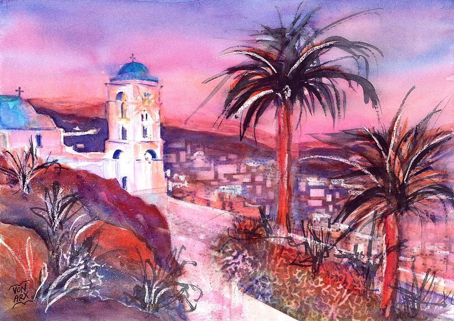 Church on Ios island Greece by Sabina Von Arx Church on Ios island Greece by Sabina Von Arx