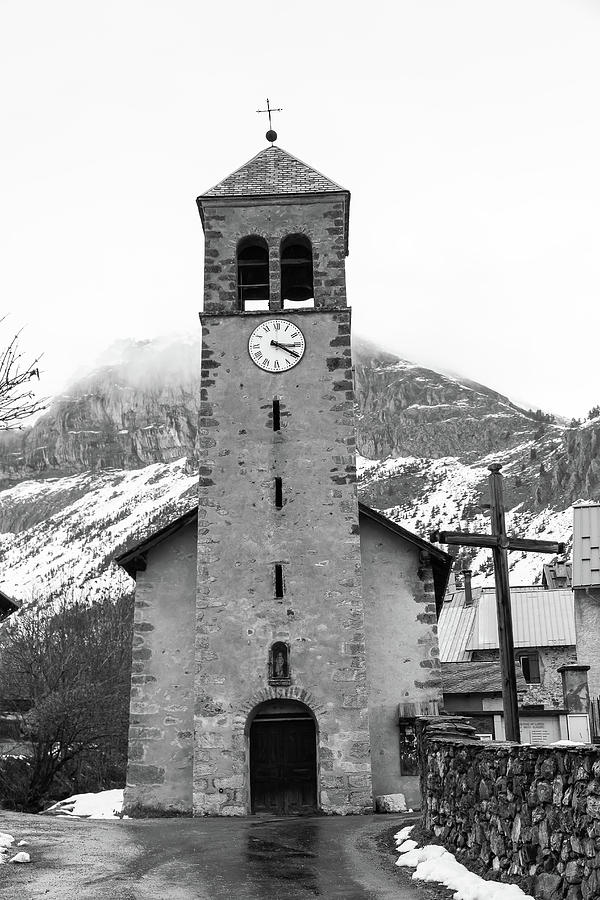 Church St Roch - Le Lauzet - French Alps Photograph by Paul MAURICE