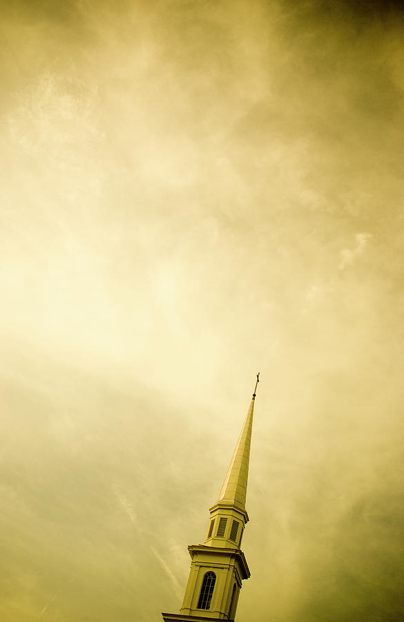 Church Steeple Reaches To The Heavens Photograph by Spencer Hopkins
