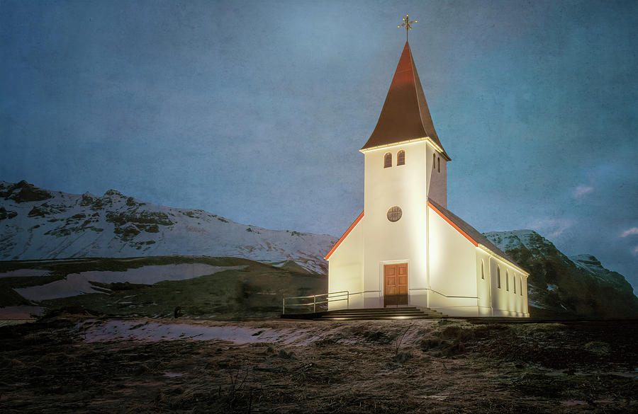 Vik Church Iceland Photograph by Joan Carroll