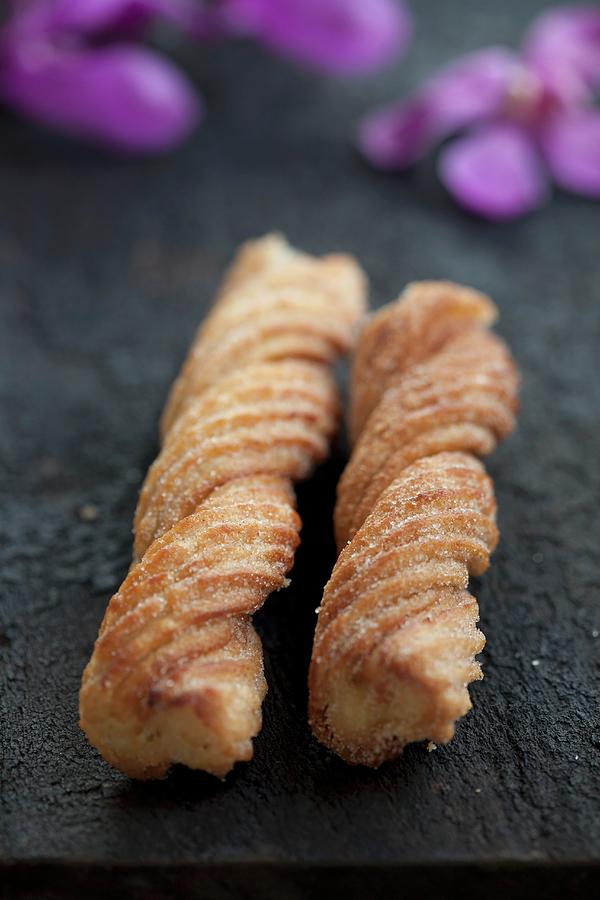 Churros deep-fried Spanish Pastries Photograph by Martina Schindler
