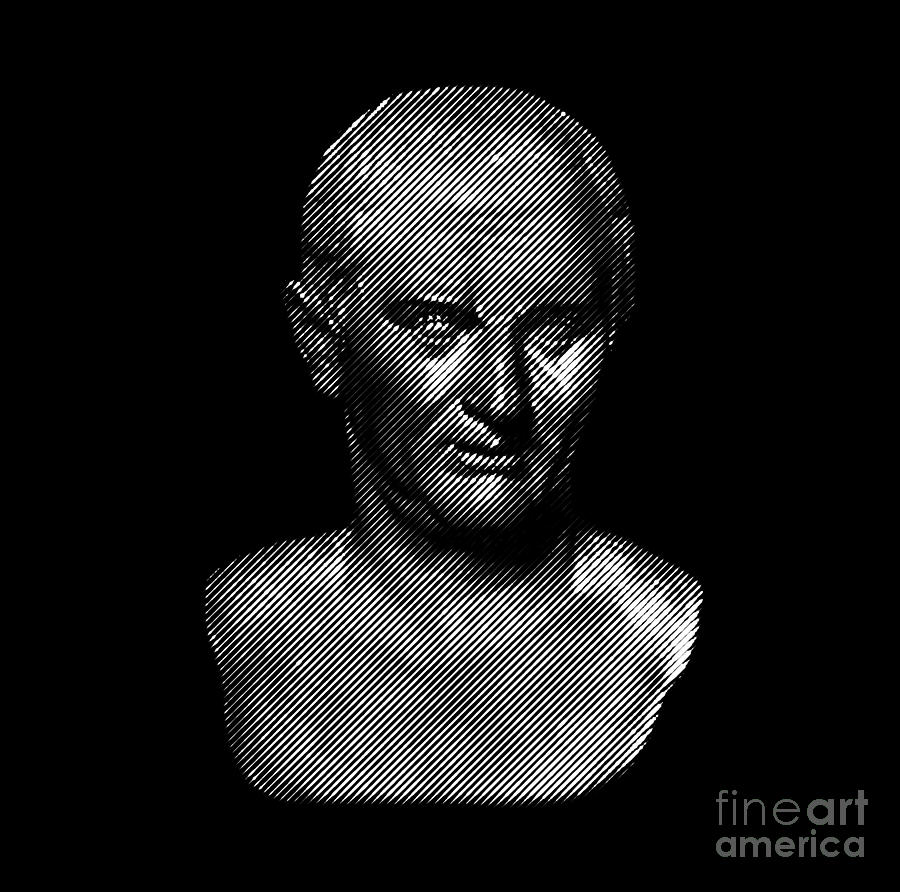 Cicero- philosopher, politician, lawyer, orator Digital Art by Cu Biz