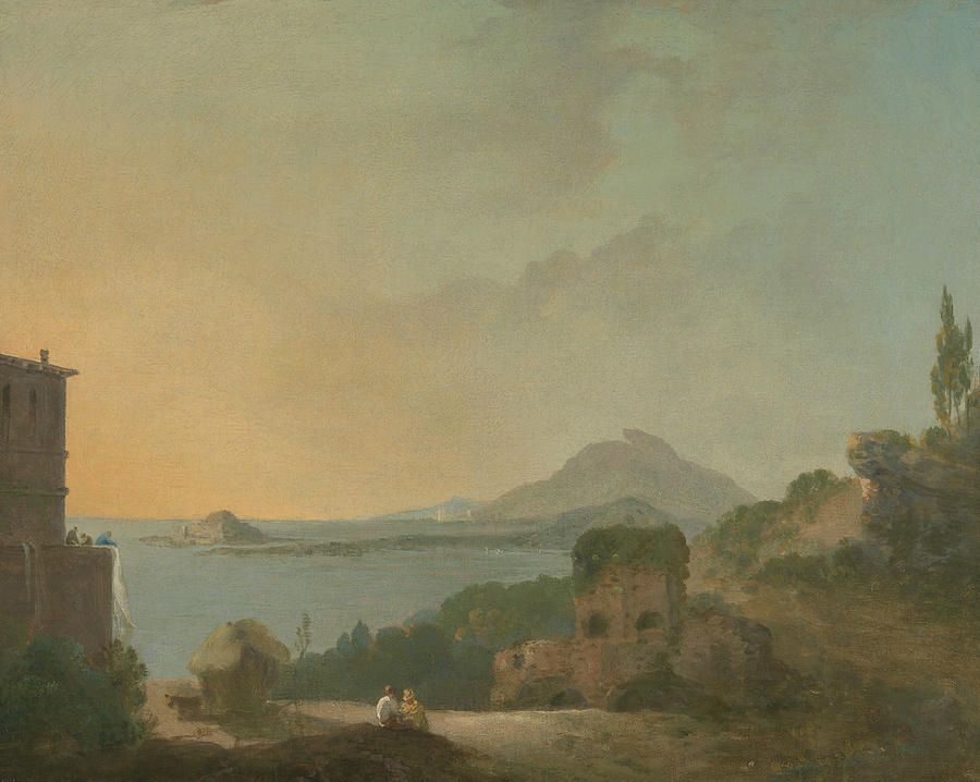 Ciceros Villa and the Gulf of Pozzuoli Painting by Richard Wilson