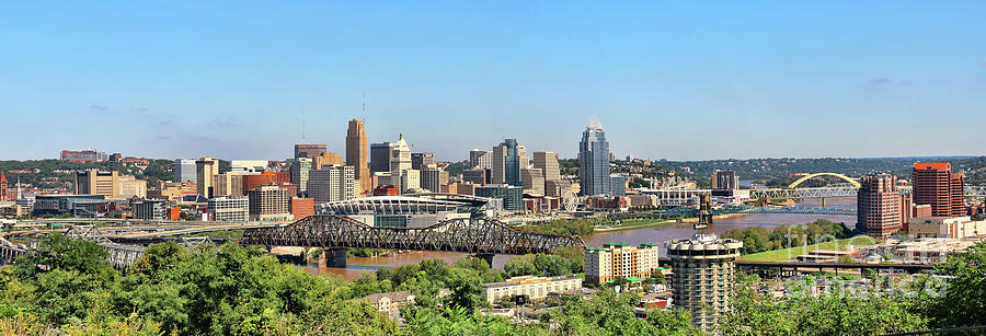 Cincinnati 4320 4321 Panorama 2 Photograph by Jack Schultz