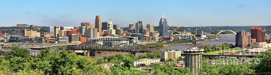 Cincinnati 4320 4321 Panorama Photograph by Jack Schultz