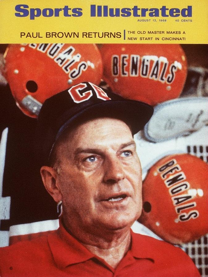 Cincinnati Bengals Coach Paul Brown Sports Illustrated Cover Photograph by Sports Illustrated
