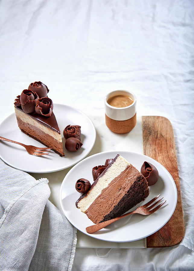 Cinnamon And Espresso Mousse Cake Photograph by Great Stock!