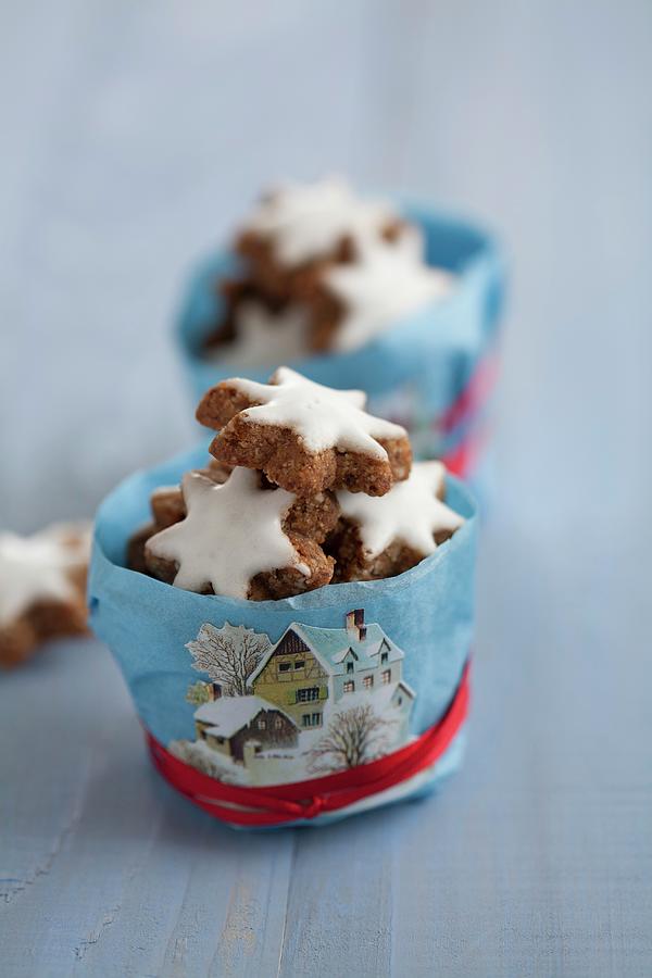 Cinnamon Stars To Give As A Gift Photograph by Martina Schindler