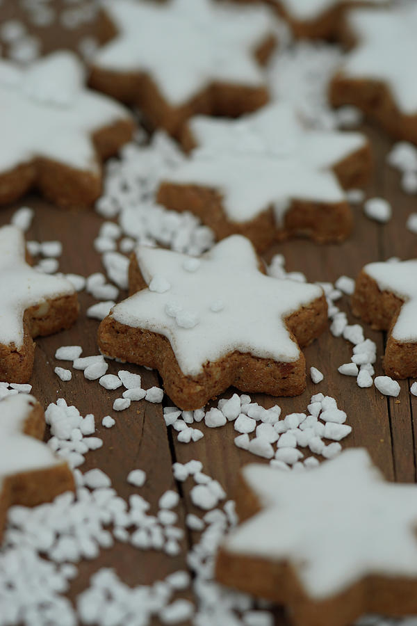 Cinnamon Stars With Sugar Nibs Photograph by Martina Schindler