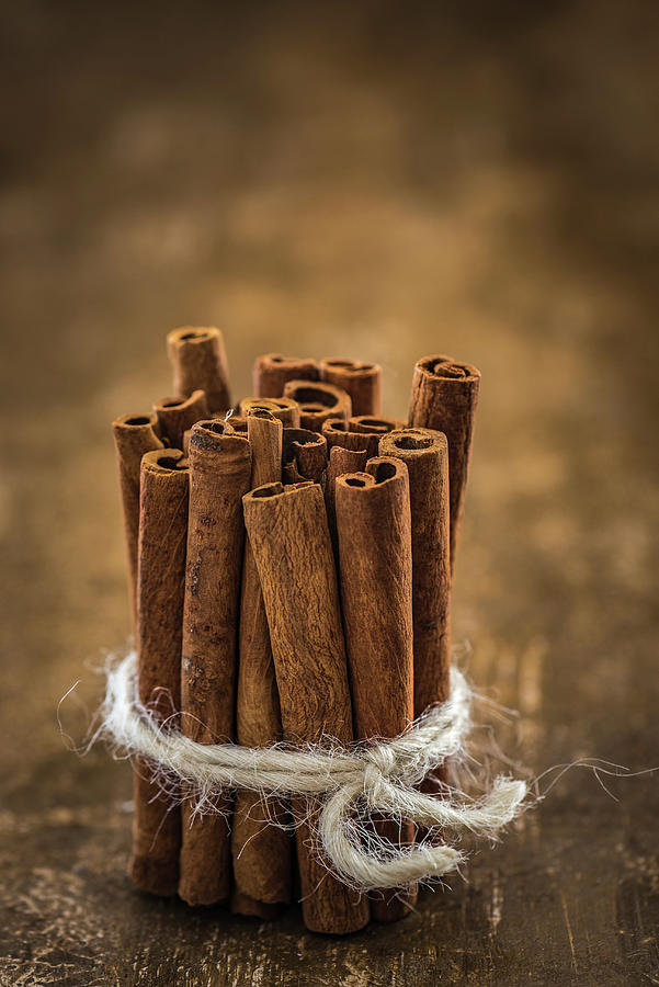 Cinnamon Stick Tied In A Bundle Photograph by M. Nlke