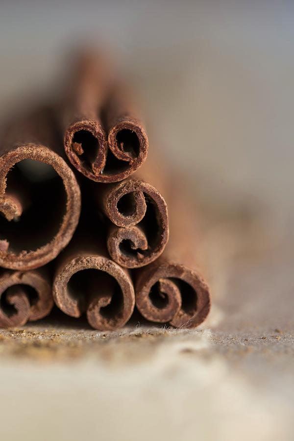 Cinnamon Sticks close Up Photograph by Malgorzata Laniak