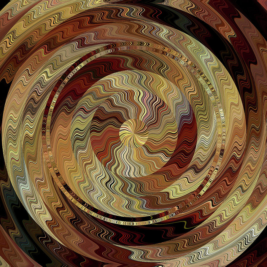 Ring Digital Art - Cinnamon Swirl by David Manlove