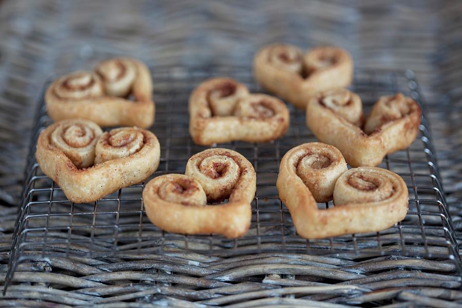 Cinnamon Whirls In A Heart Shape Photograph by Isolda Delgado Mora ...