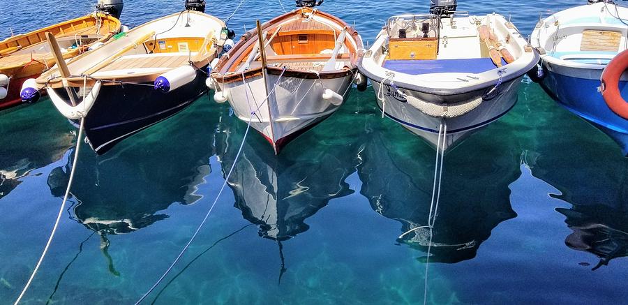 Cinque Terre Boats  Photograph by Linda L Brobeck