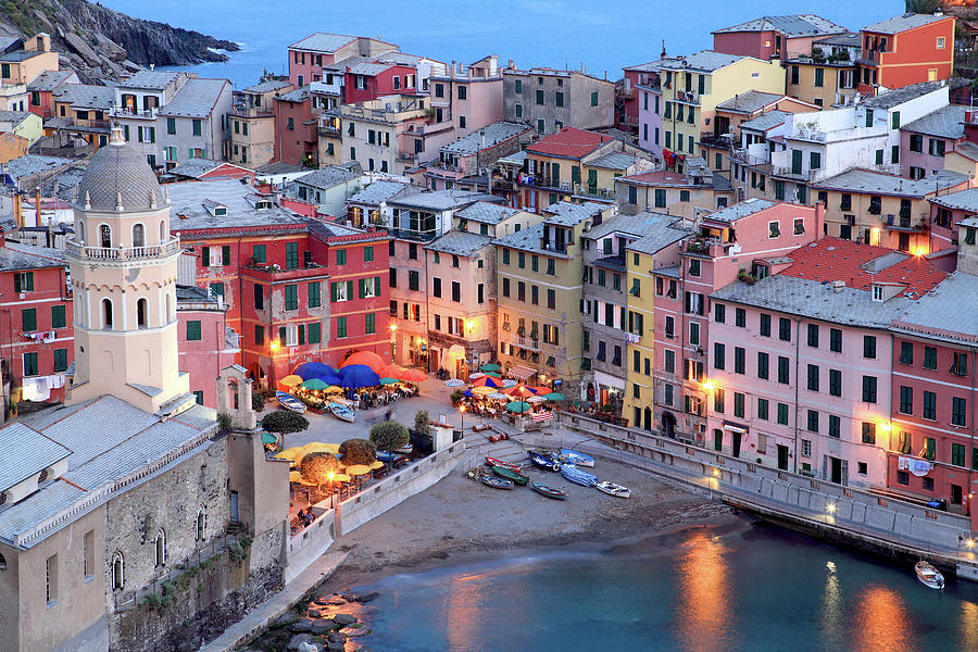 Cinque Terre, Vernazza, Italy Digital Art by Davide Erbetta