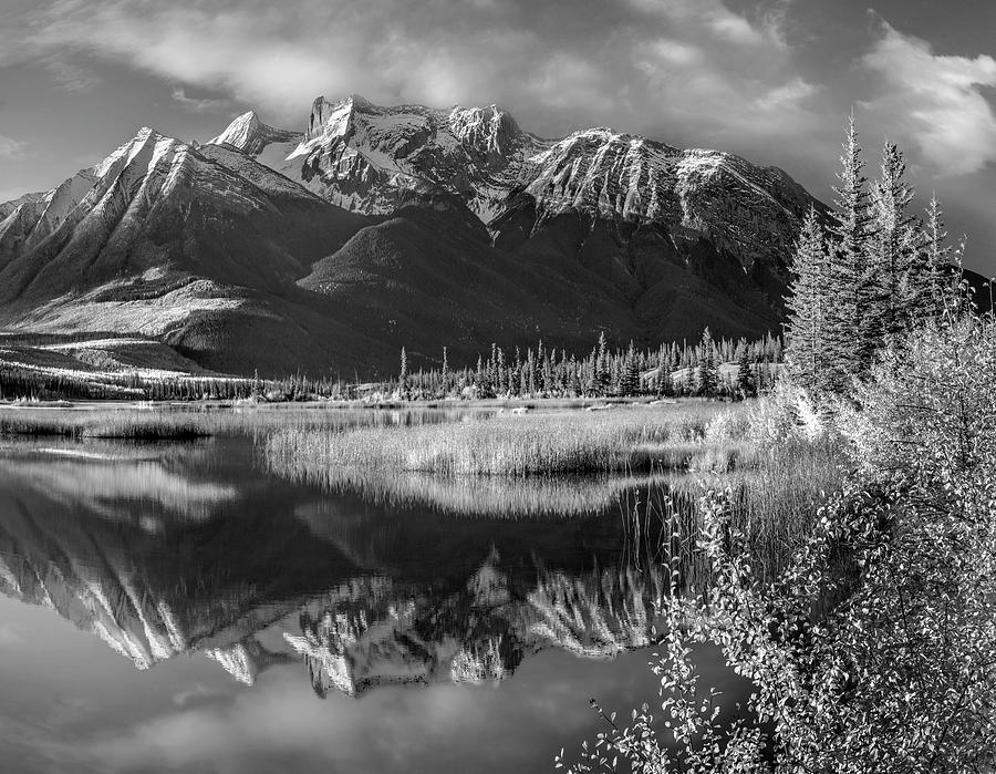 Cinquefoil Mountain From Talbot Lake Photograph by Tim Fitzharris