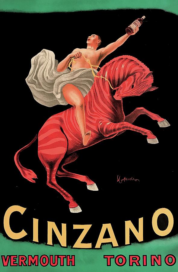 Vintage Painting - Cinzano Vermouth Torino by Leonetto Cappiello