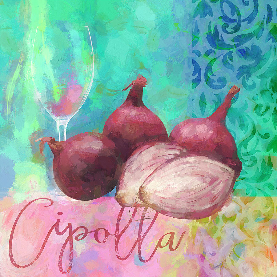 Onion Photograph - Cipolla Rossa - Red Onion by Cora Niele