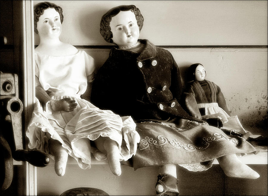 Circa 1865 Porcelain Face Dolls Photograph by Harold Silverman - Msc.