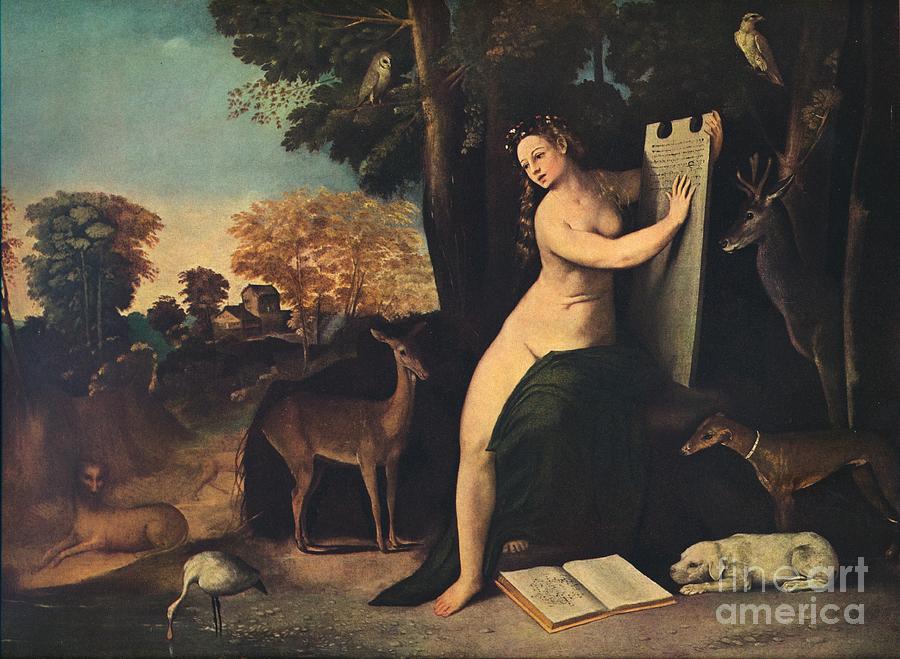 Circe And Her Lovers In A Landscape Drawing by Print Collector