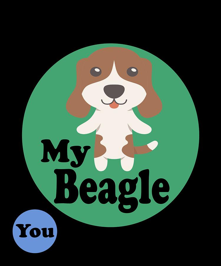 Circle Of Trust Cute Beagle Digital Art by DogBoo - Fine Art America