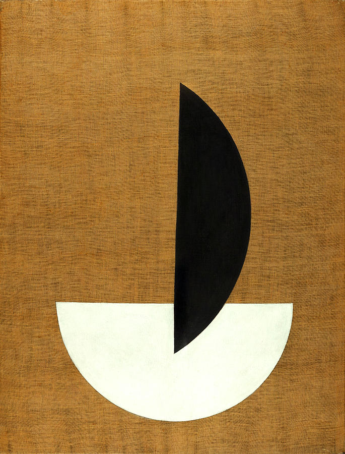 Circle Segments Painting by Laszlo Moholy-Nagy