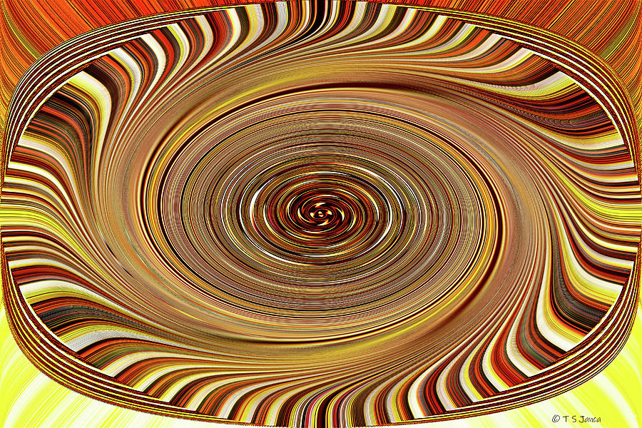 Circles Abstract Digital Art by Tom Janca