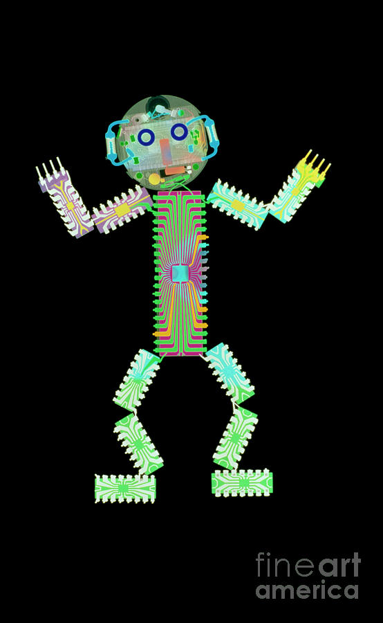 Circuit Board Man Photograph by D. Roberts/science Photo Library