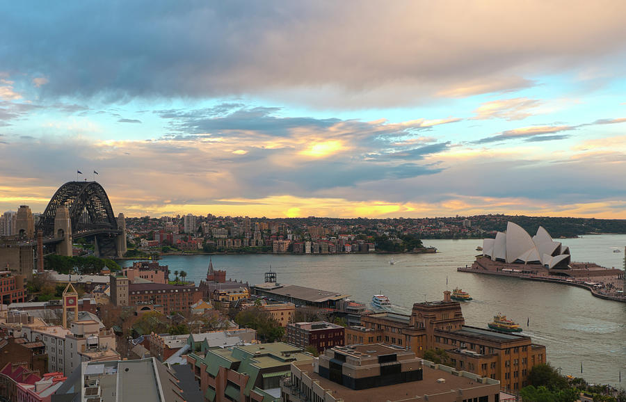 Circular Quay And Sydney Harbor From Photograph by Chrisp0