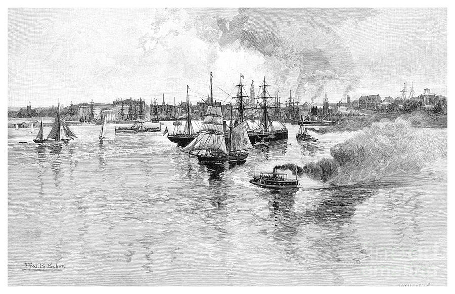 Circular Quay, Sydney Harbour, New Drawing by Print Collector