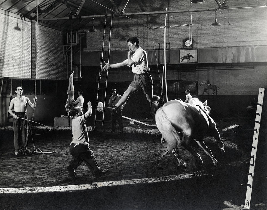 New York City Photograph - Circus Performance Practice by Gjon Mili