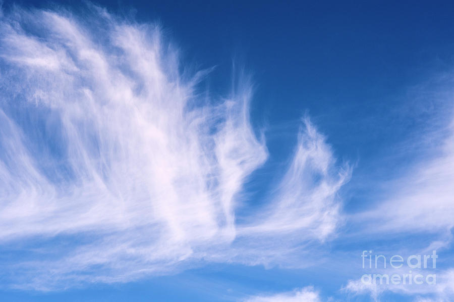 Cirrus Clouds In Blue Sky Photograph by Jim Corwin