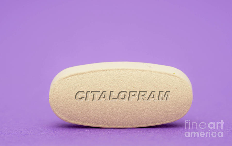 Citalopram Photograph - Citalopram Pill by Wladimir Bulgar/science Photo Library