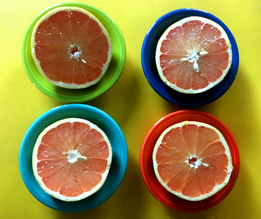 Grapefruit Digital Art - Citrus Colors by Matt Richardson