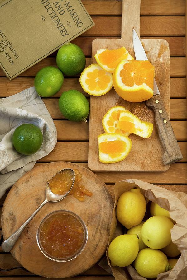 Citrus Fruit Marmalade Photograph by Joy Skipper Foodstyling