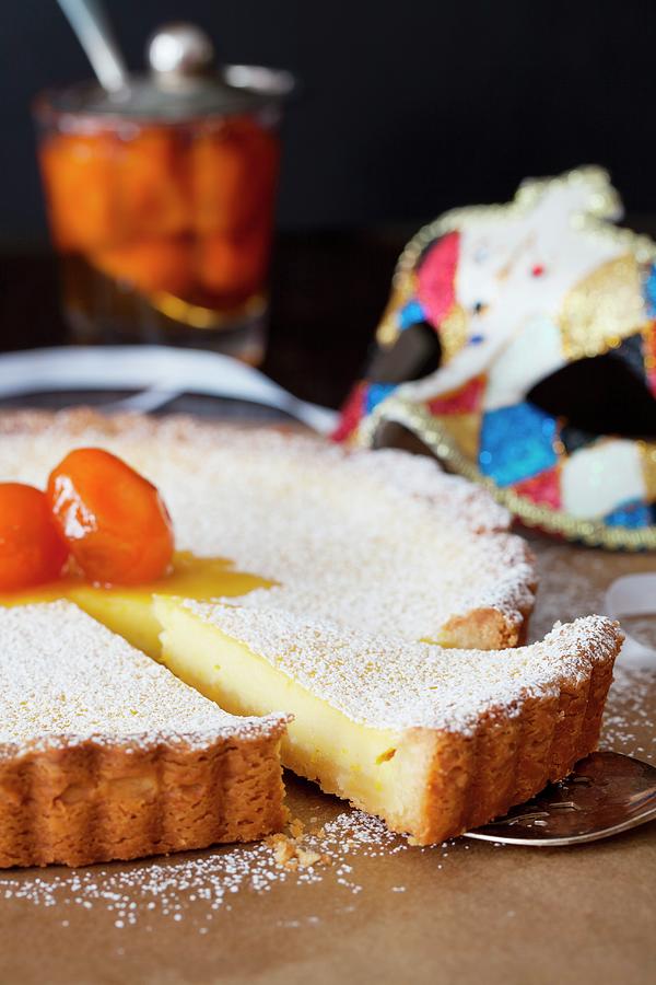 Citrus Tart For Carnival In Italy Photograph by Yelena Strokin