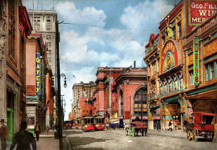 Baltimore Photograph - City - Baltimore MD - Adult entertainment 1910 by Mike Savad