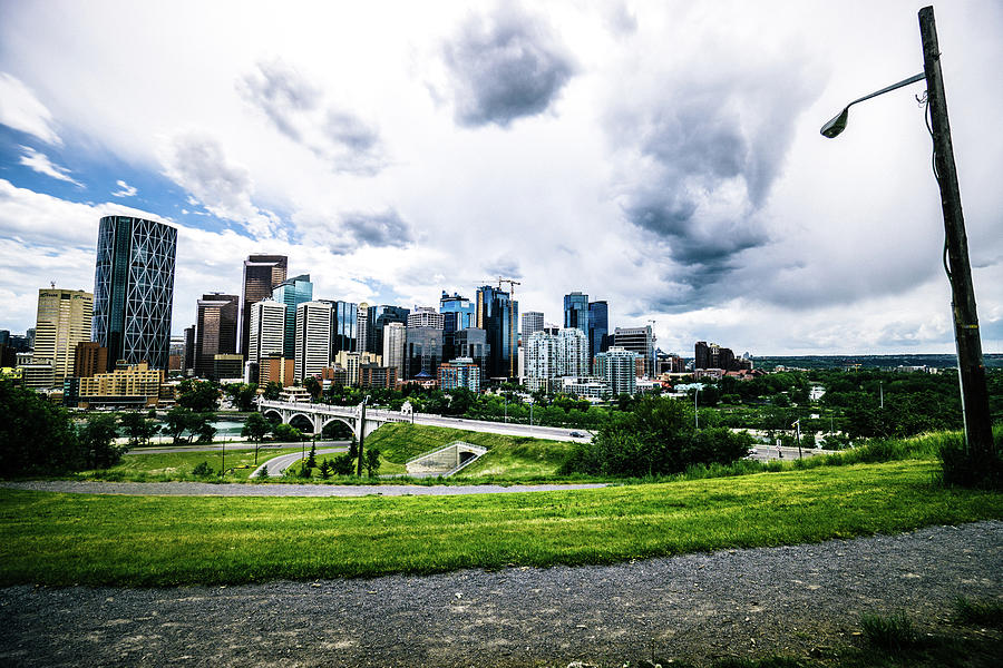 Calgary Photograph - City daytime Long Exposure  by Osarieme Eweka