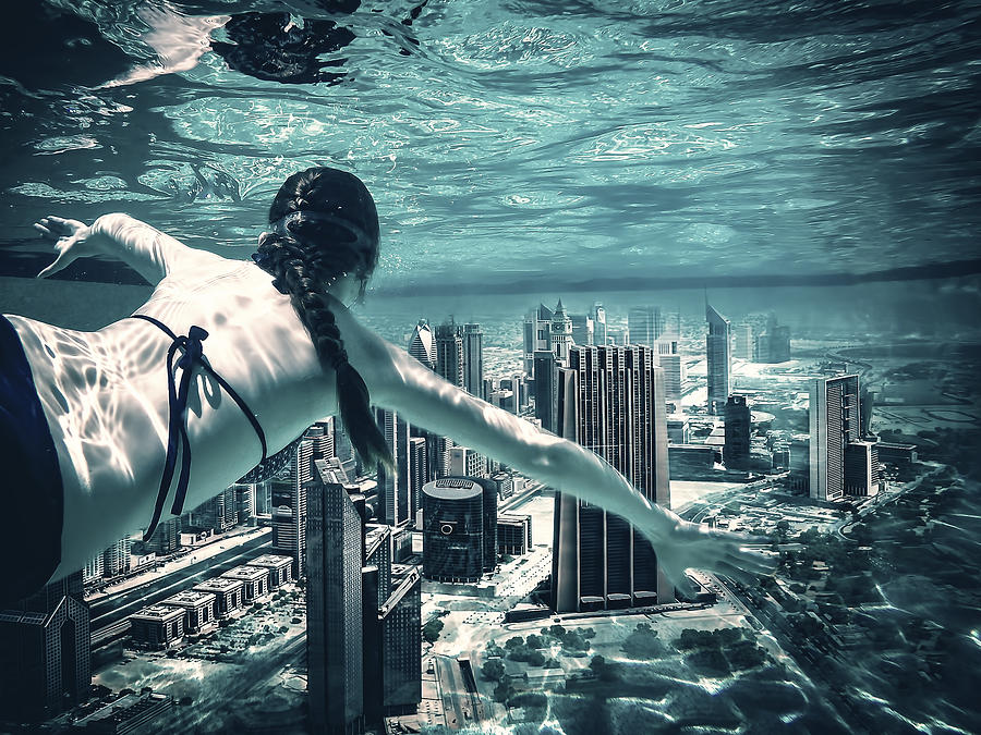 City Diver Photograph by Marcus Hennen