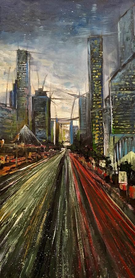 Skyscraper Painting - City Exposed by Alan Schwartz