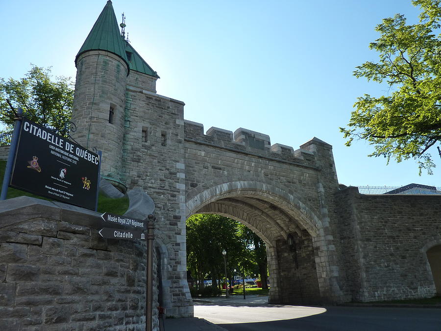 City gate in Quebec City Photograph by Patricia Caron