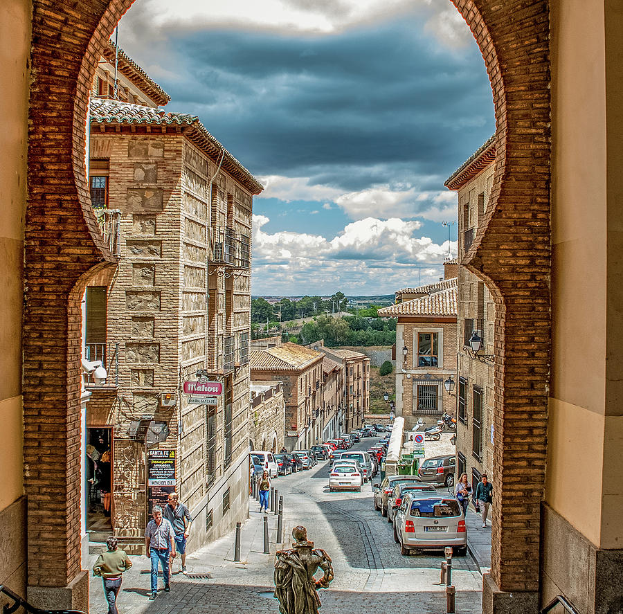 City Gate of Toledo Photograph by Marcy Wielfaert