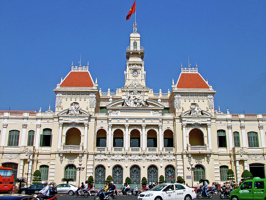 City Hall built in 1908 in Ho Chi Minh City, Vietnam Photograph by Ruth ...