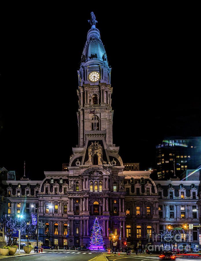 City Hall Christmas Tree Photograph by Nick Zelinsky Jr