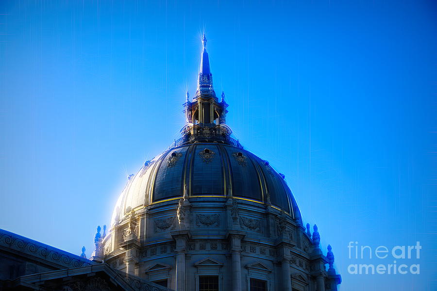 City Hall Exterior Dome San Francisco Ca Photograph by Chuck Kuhn