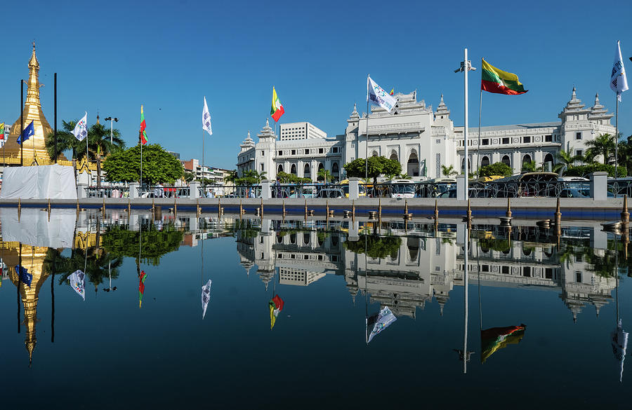 City Hall in Yangon, Myanmar Photograph by Ann Moore