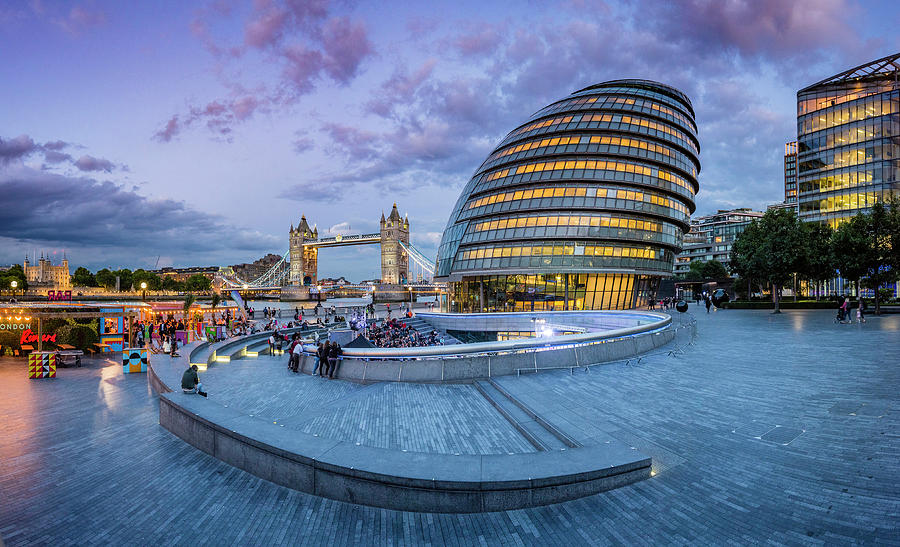 City Hall, London, England Digital Art by Arcangelo Piai