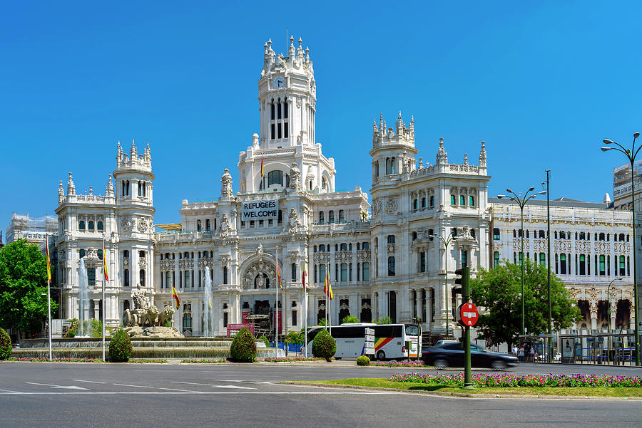 City Hall, Madrid, Spain Digital Art by Glowcam Fine Art America