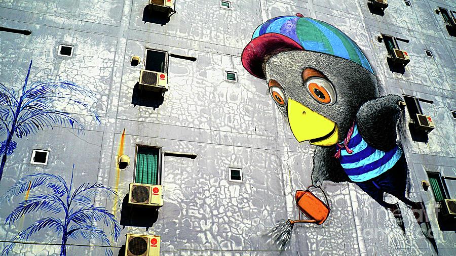 City High Rise 3d Graffiti Digital Art