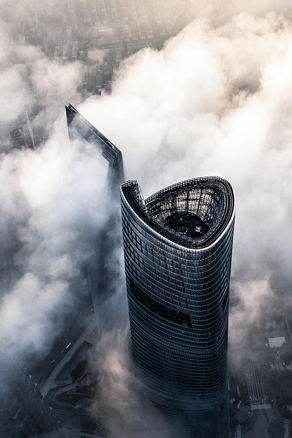 City In The Sky Photograph by Ran Shen